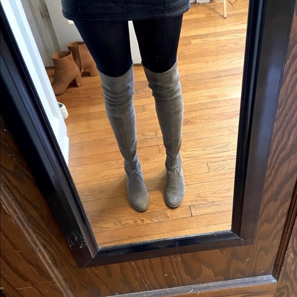 Stuart Weitzman Lowland Suede Over the Knee Boots